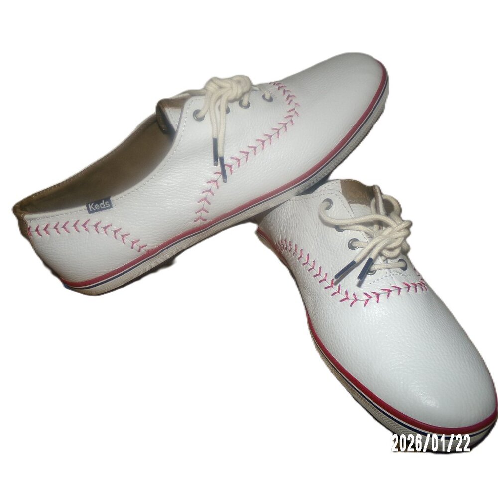 Keds Champion Pennant Leather Lace Up Sneaker, Women's Size 11M